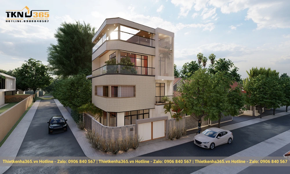 Thiết kế biệt thự đẹp kết hợp với kinh doanh