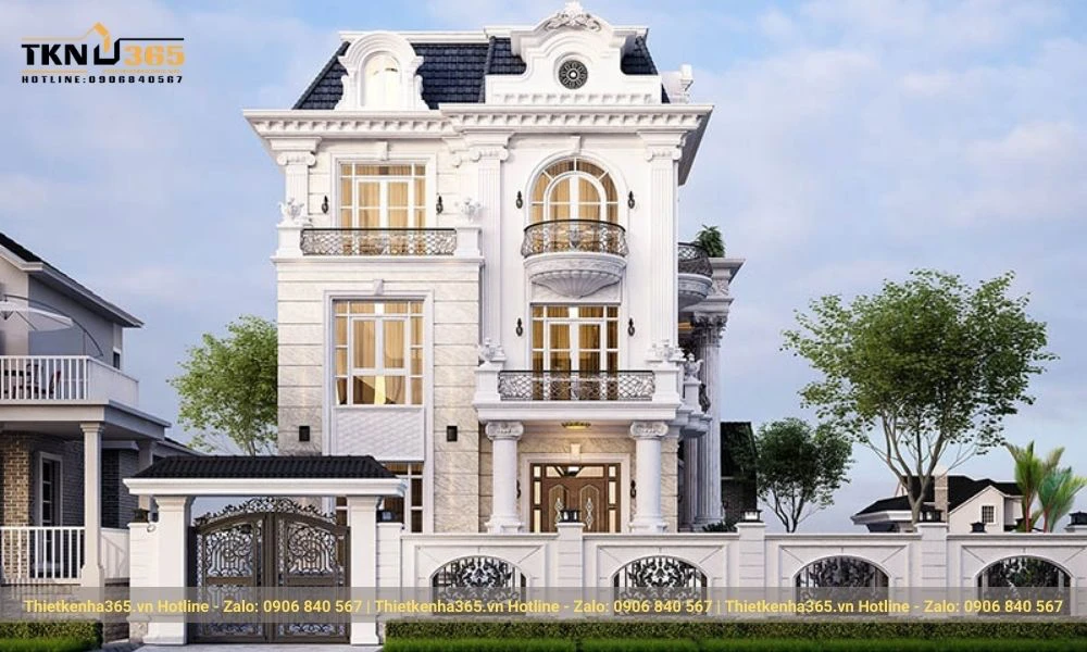 Thiết kế biệt thự kiểu Pháp