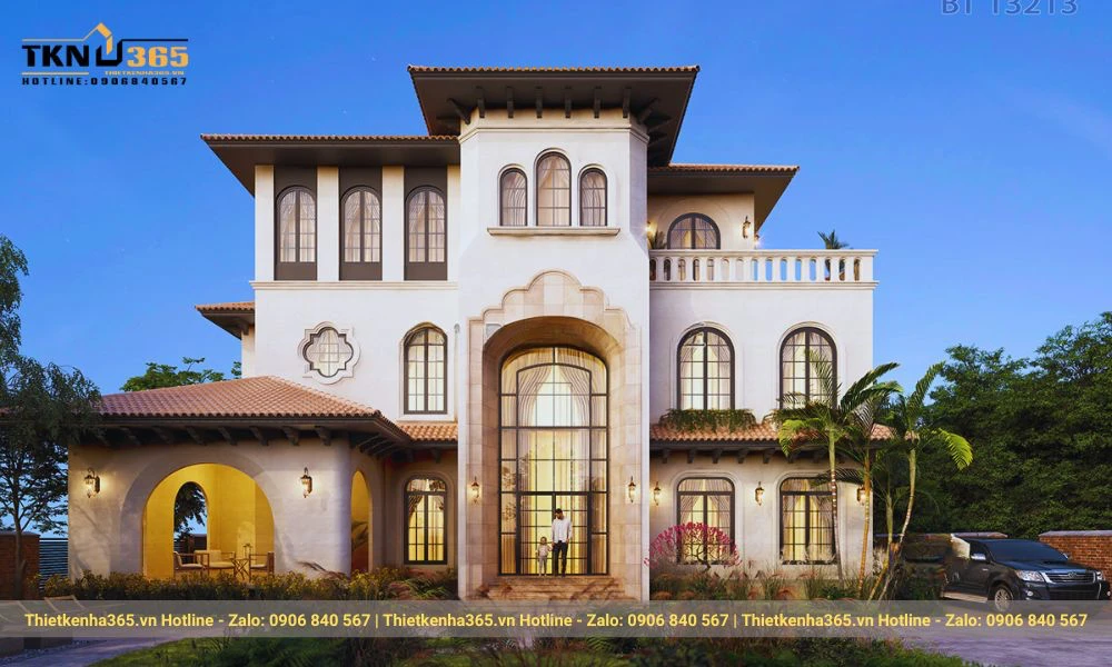 Thiết kế biệt thự kiểu Địa Trung Hải