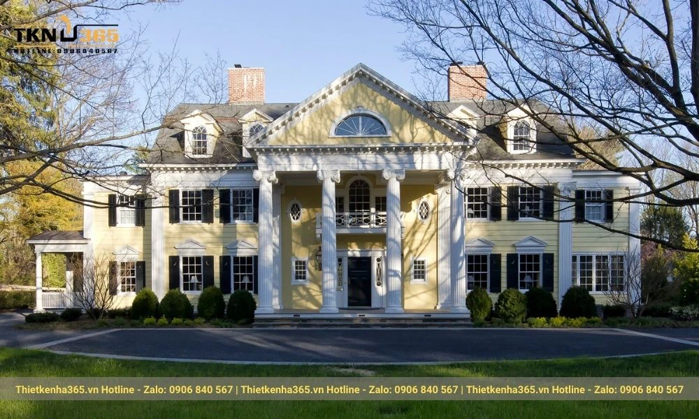 mẫu biệt thự phong cách Châu Âu