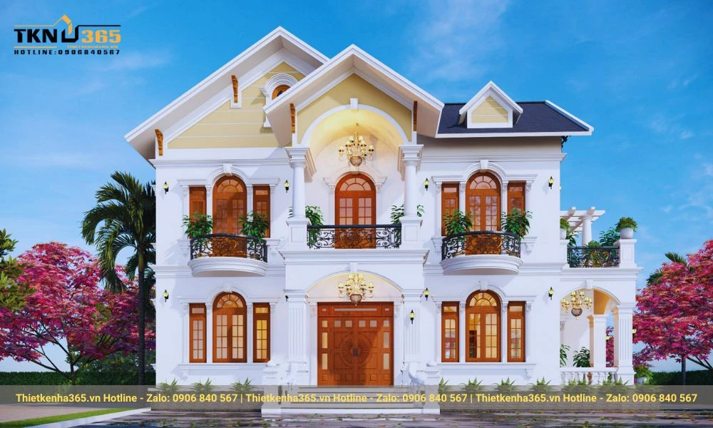 mẫu biệt thự mái thái đẹp