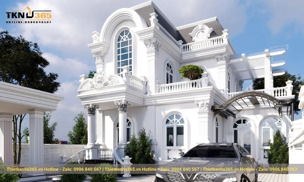 Thiết kế biệt thự kiểu Pháp