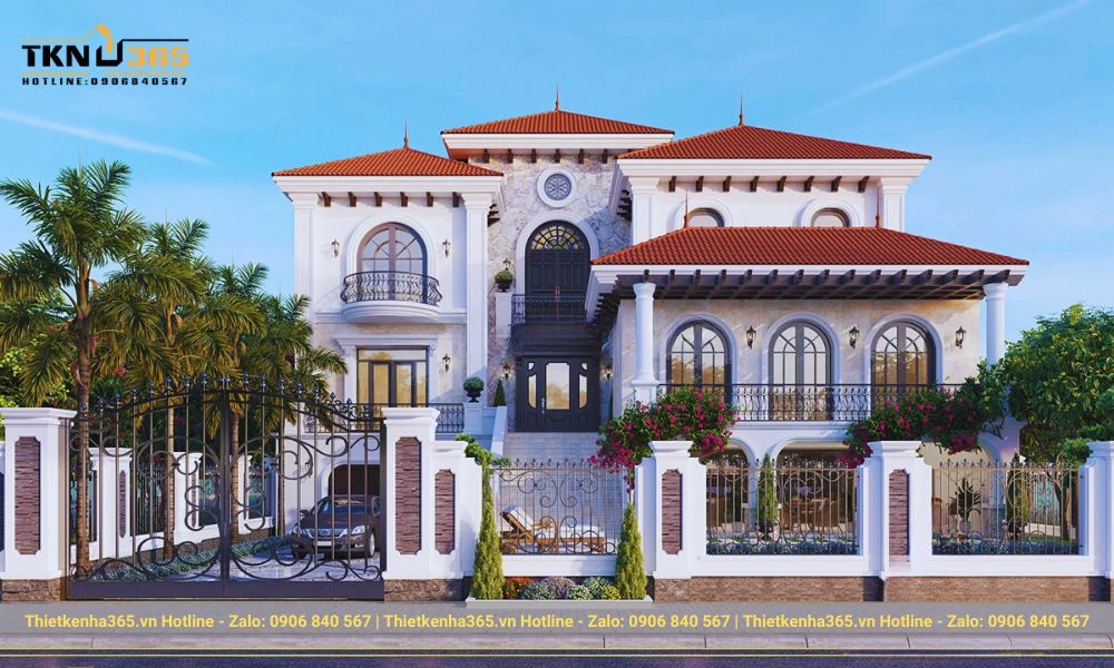 mẫu thiết kế biệt thự kiểu Địa Trung Hải