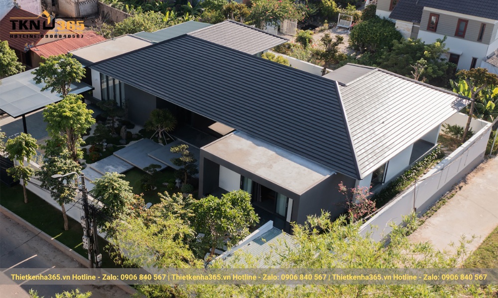 Sân vườn biệt thự cấp 4 