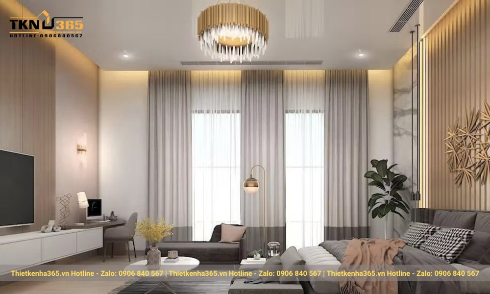 Thiết kế phòng ngủ biệt thự vườn hiện đại
