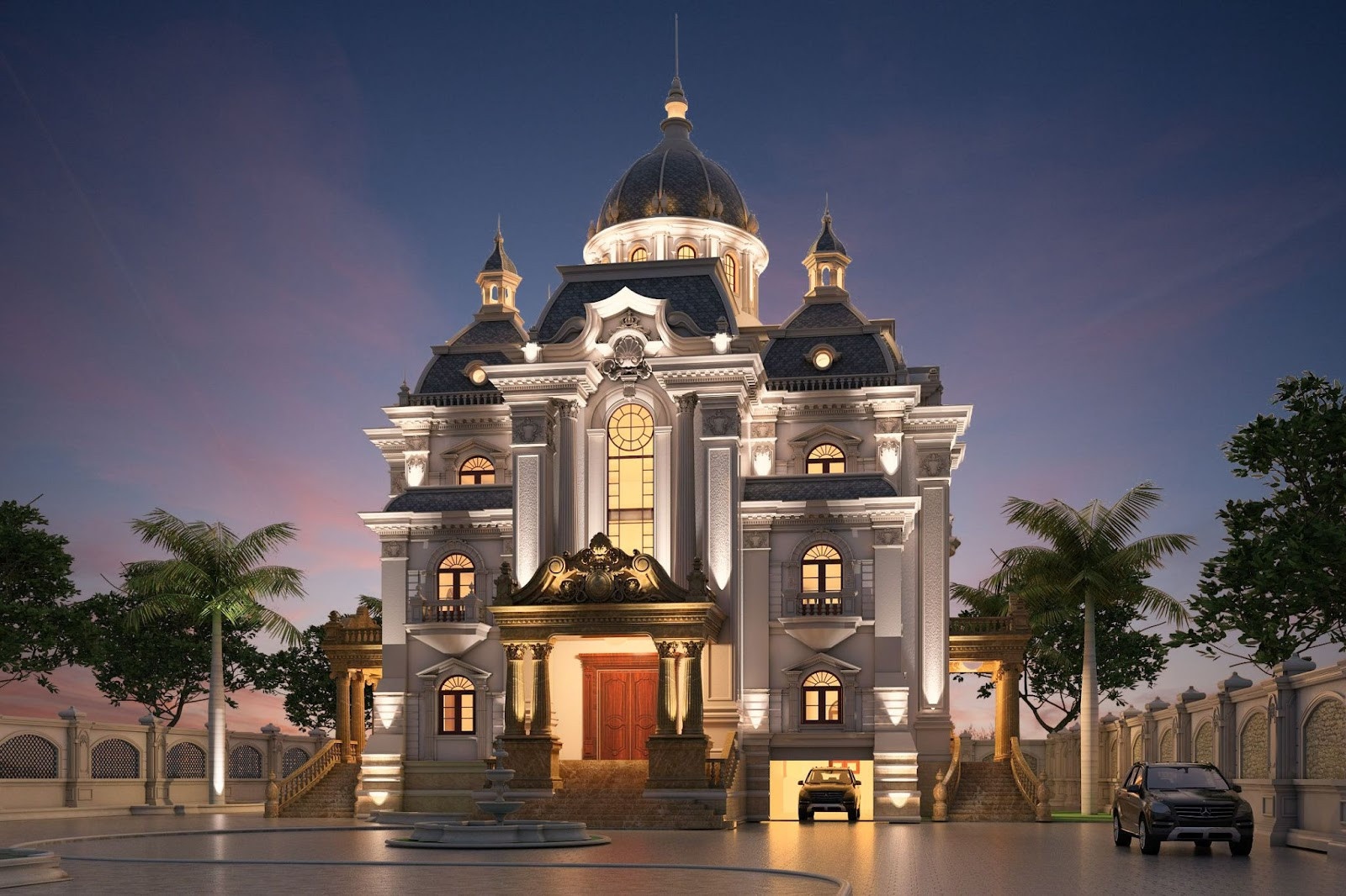 thiết kế biệt thự tân cổ điển