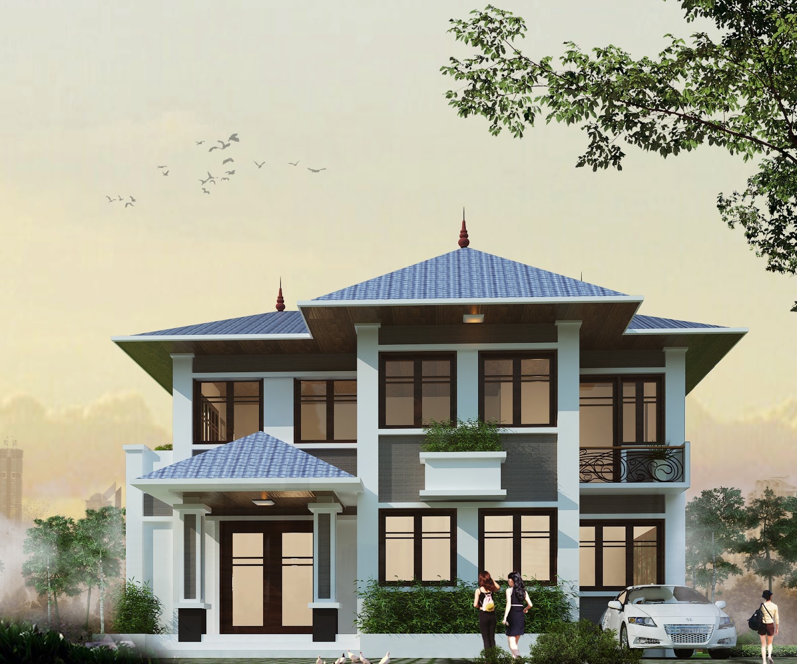 thiết kế biệt thự tân cổ điển