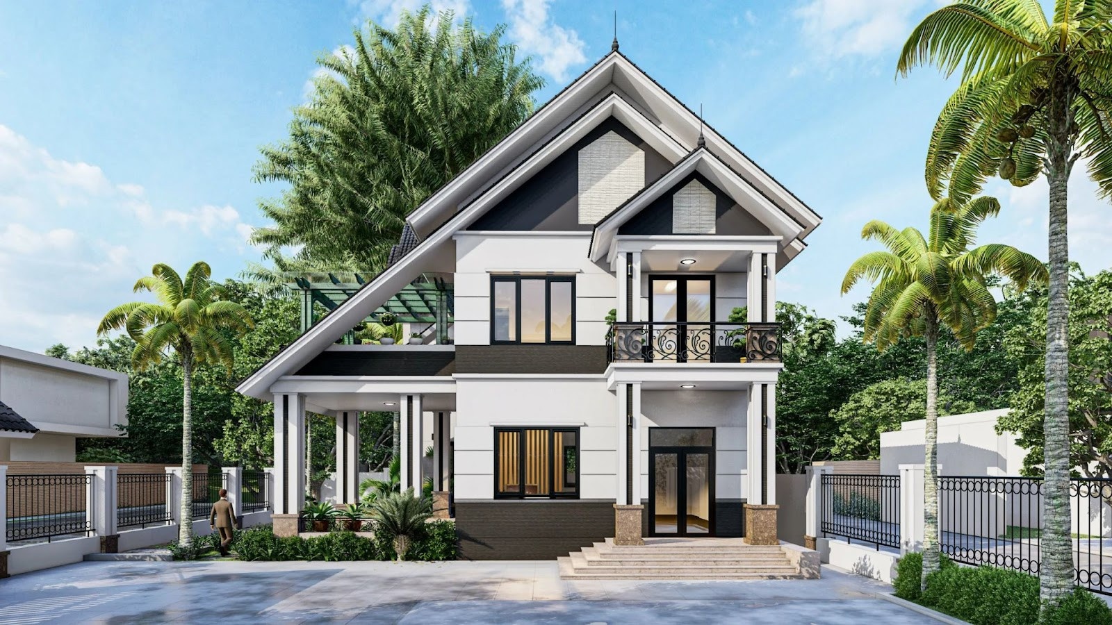 thiết kế biệt thự tân cổ điển