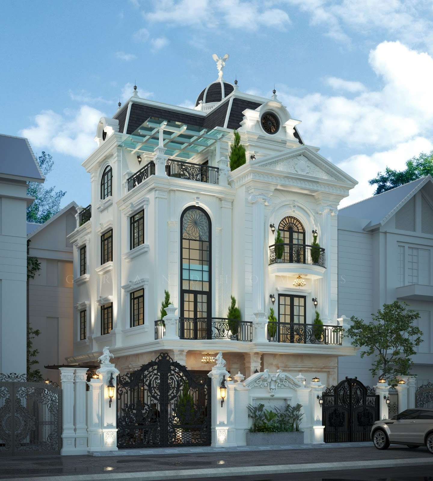 thiết kế biệt thự tân cổ điển