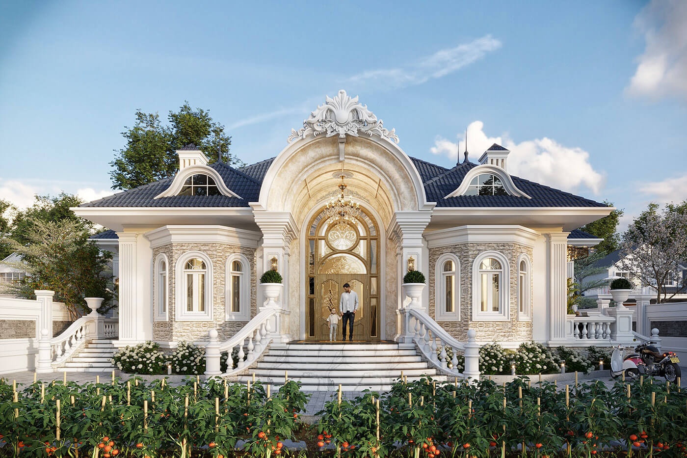 thiết kế biệt thự tân cổ điển
