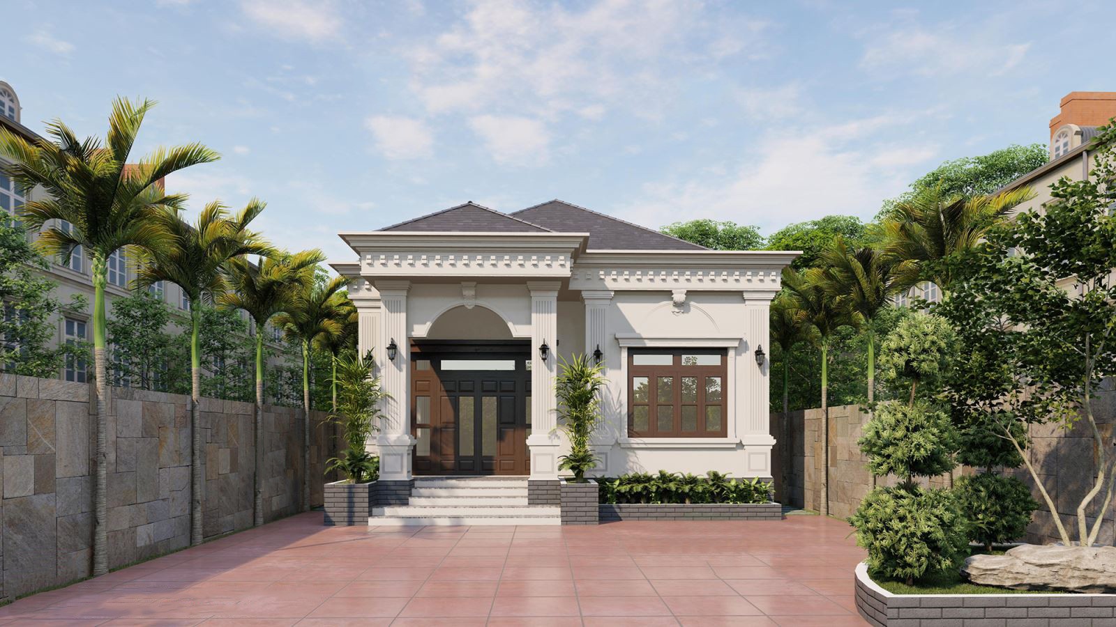 thiết kế biệt thự tân cổ điển