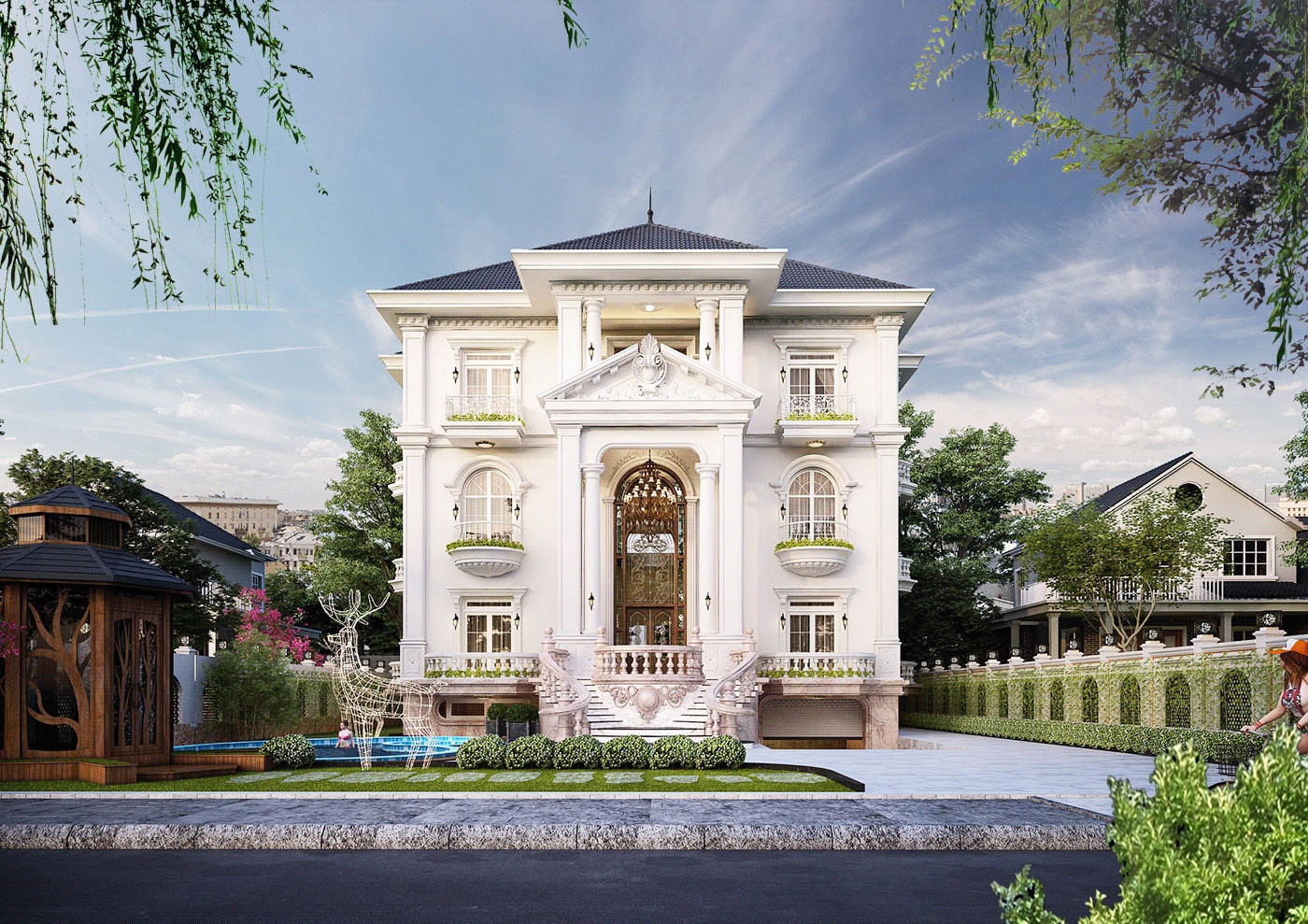 thiết kế biệt thự tân cổ điển