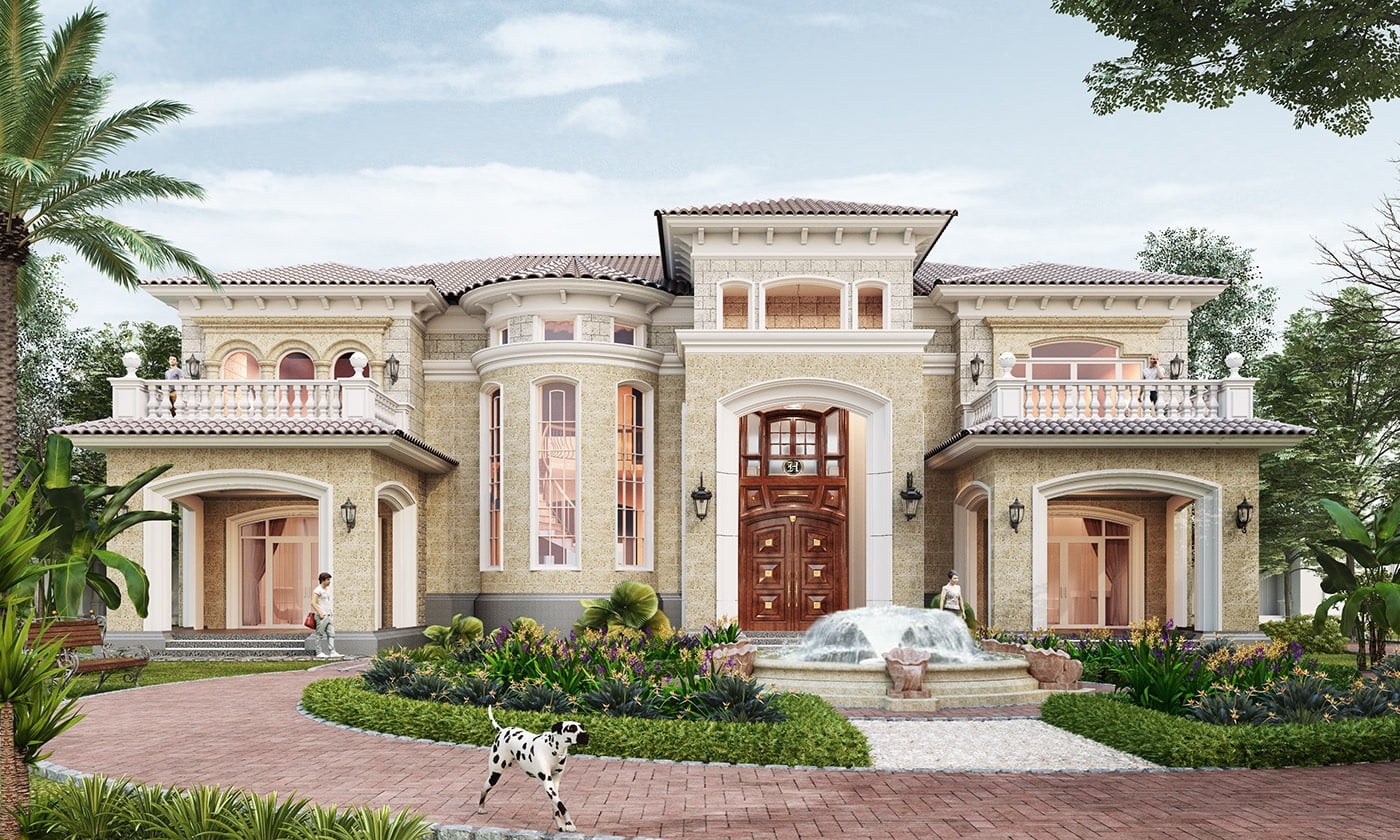 thiết kế biệt thự tân cổ điển
