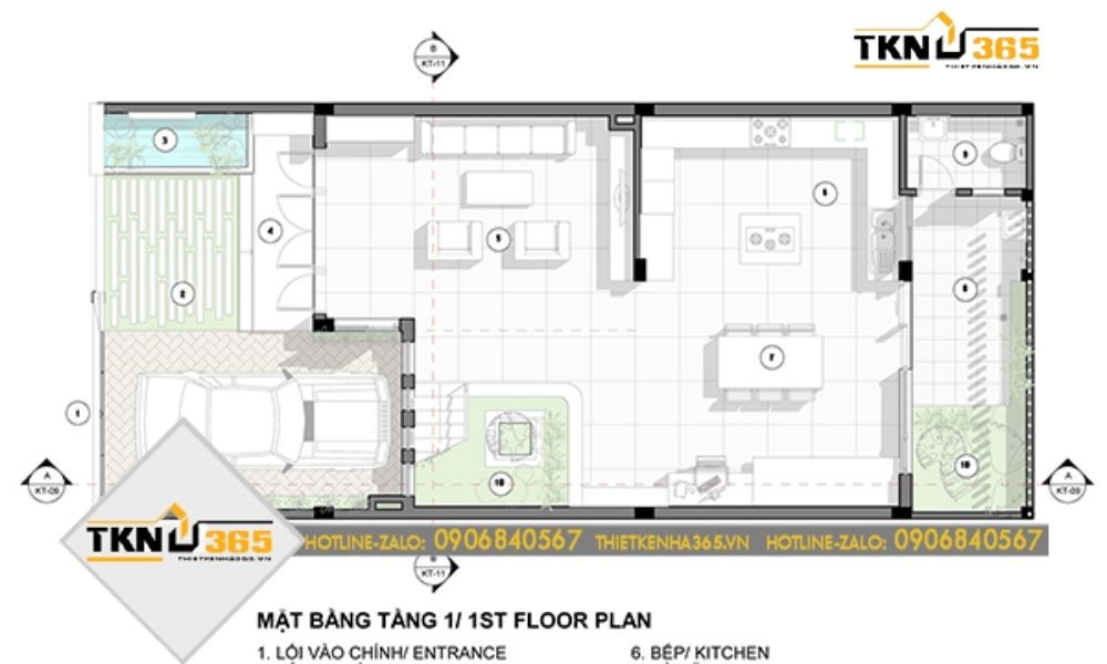 Bản vẽ công năng nhà đẹp 2 tầng 3 phòng ngủ 100m2