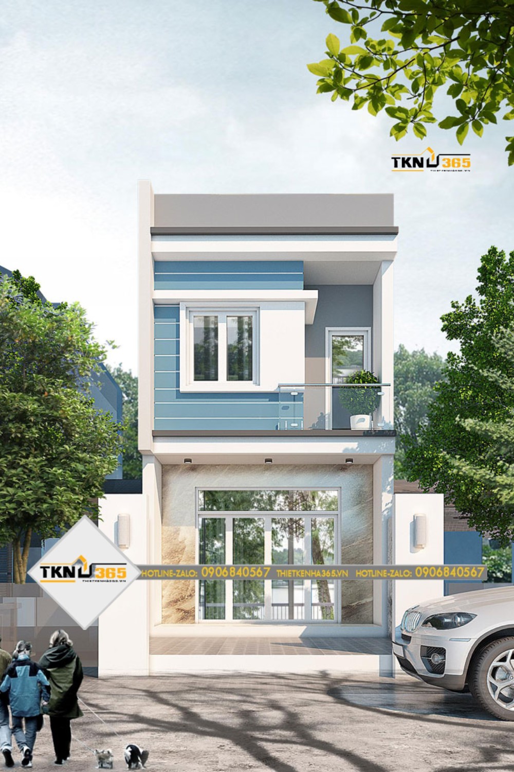 nhà ống 2 tầng 3 phòng ngủ