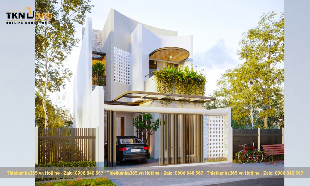 Thiết kế nhà 2 tầng 7x11m