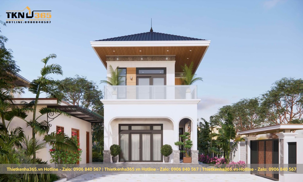 Thiết kế nhà kiểu mái Nhật