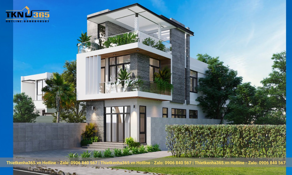 Mẫu nhà 2 tầng 7x11m