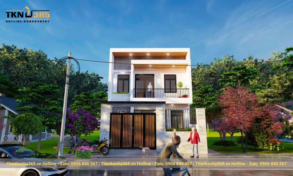 Mẫu thiết kế nhà 2 tầng 7x11m