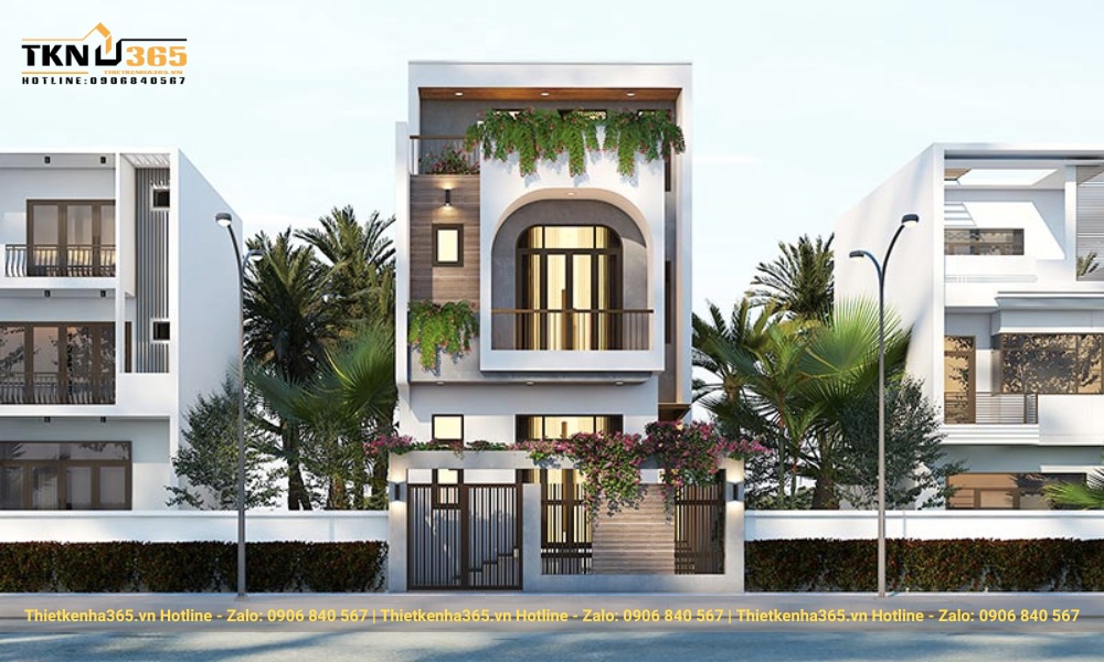 Thiết kế nhà 2 tầng 7x11m