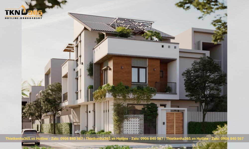 Thiết kế nhà 2 tầng 7x11m