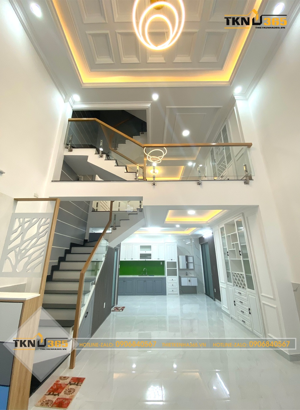 thiết kế nhà ống 1 trệt 1 lửng 1 lầu