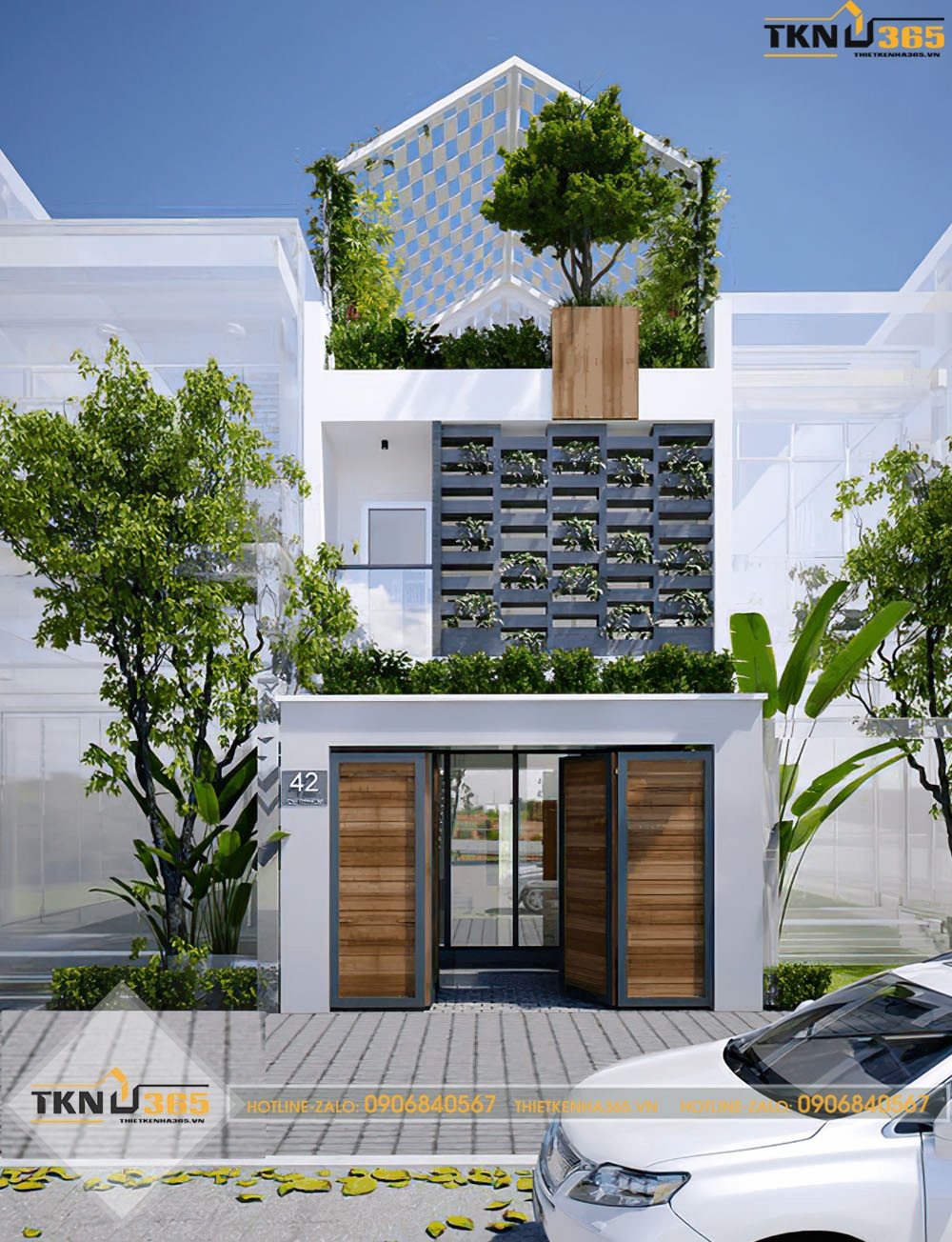 thiết kế nhà ống 2 tầng