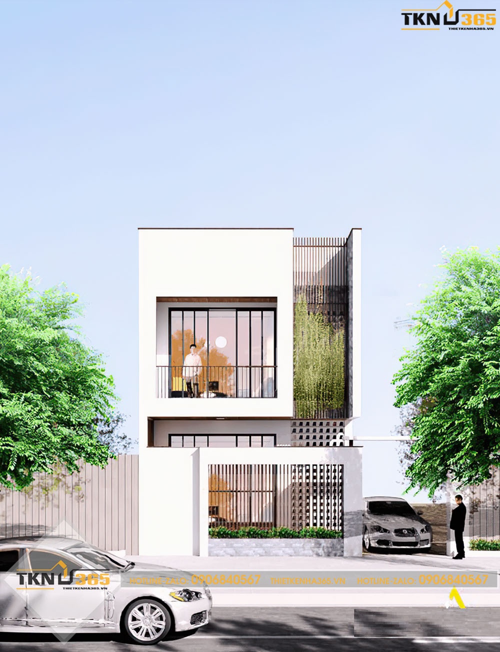 thiết kế nhà ống 2 tầng