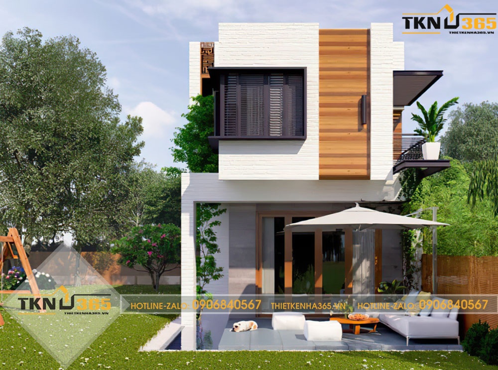 thiết kế nhà ống 2 tầng