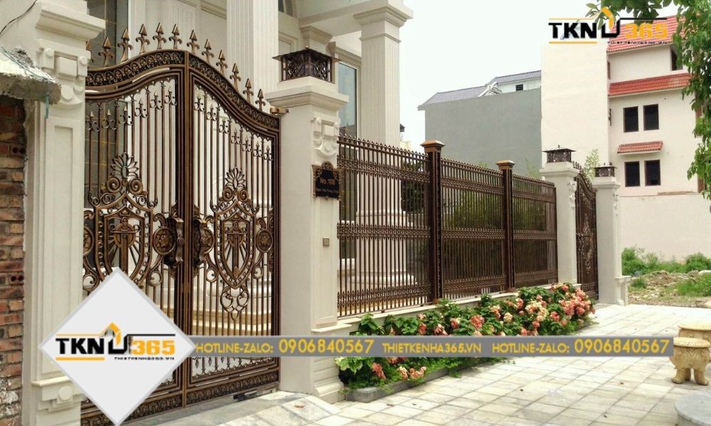 vị trí cổng khi thiết kế nhà theo phong thủy