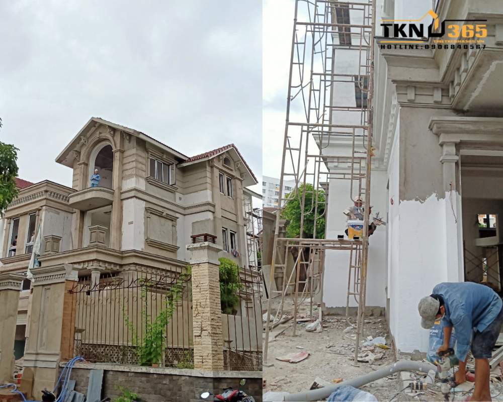 thi công biệt thự