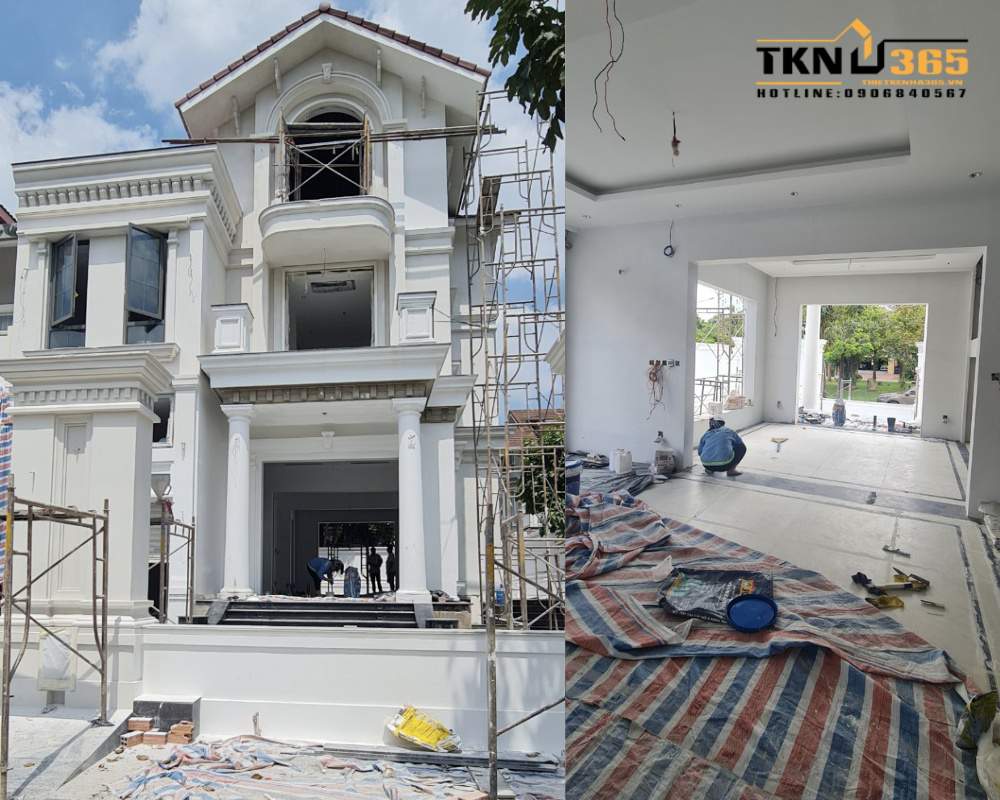 thi công biệt thự