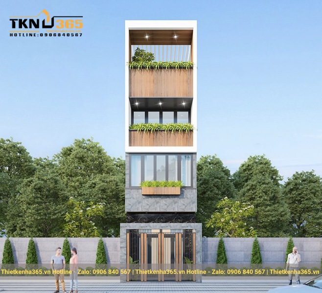 Mẫu nhà hẹp ngang 3m