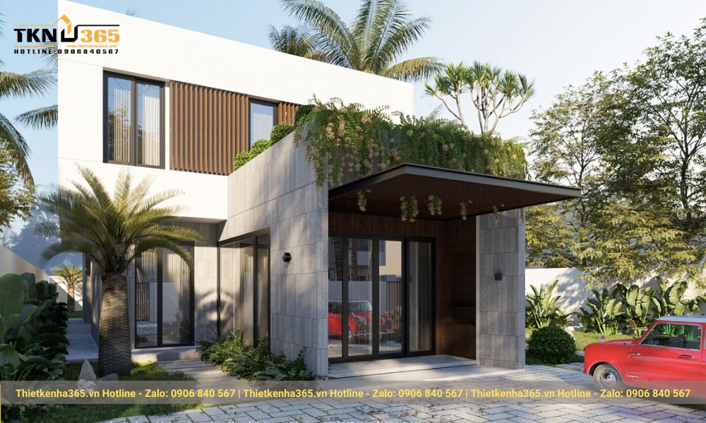 Thiết kế nhà 8x10m 2 tầng