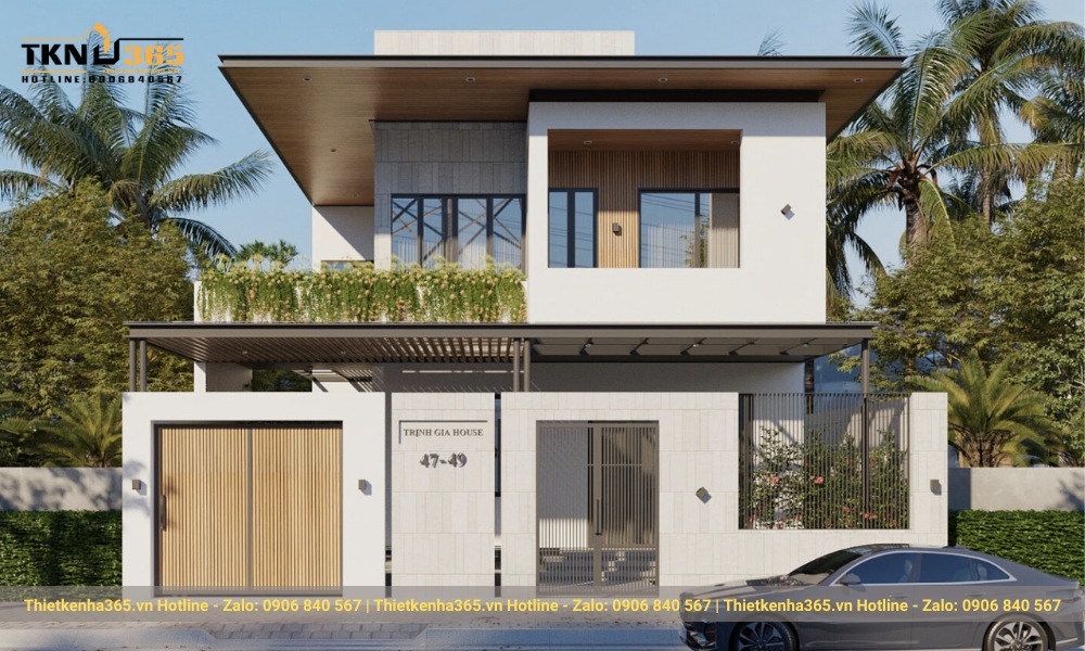 Ngôi nhà 8x10m 2 tầng