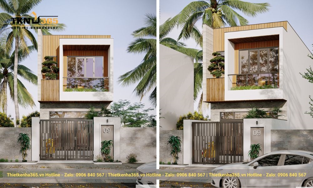 Mẫu nhà ngang 6m dài 15m