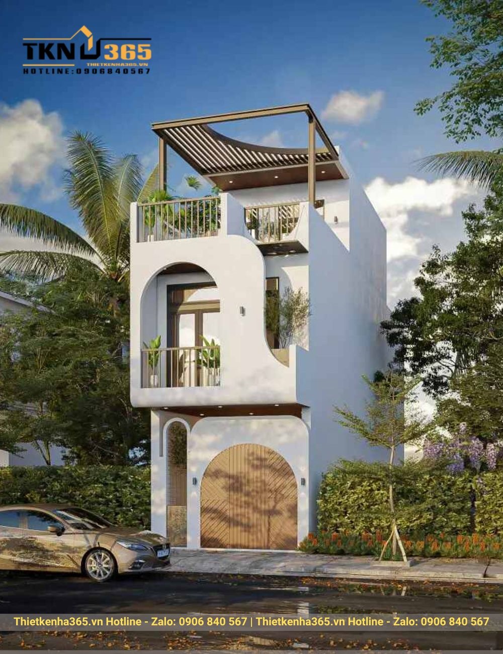 Ngôi nhà 6x15m phong cách hiện đại