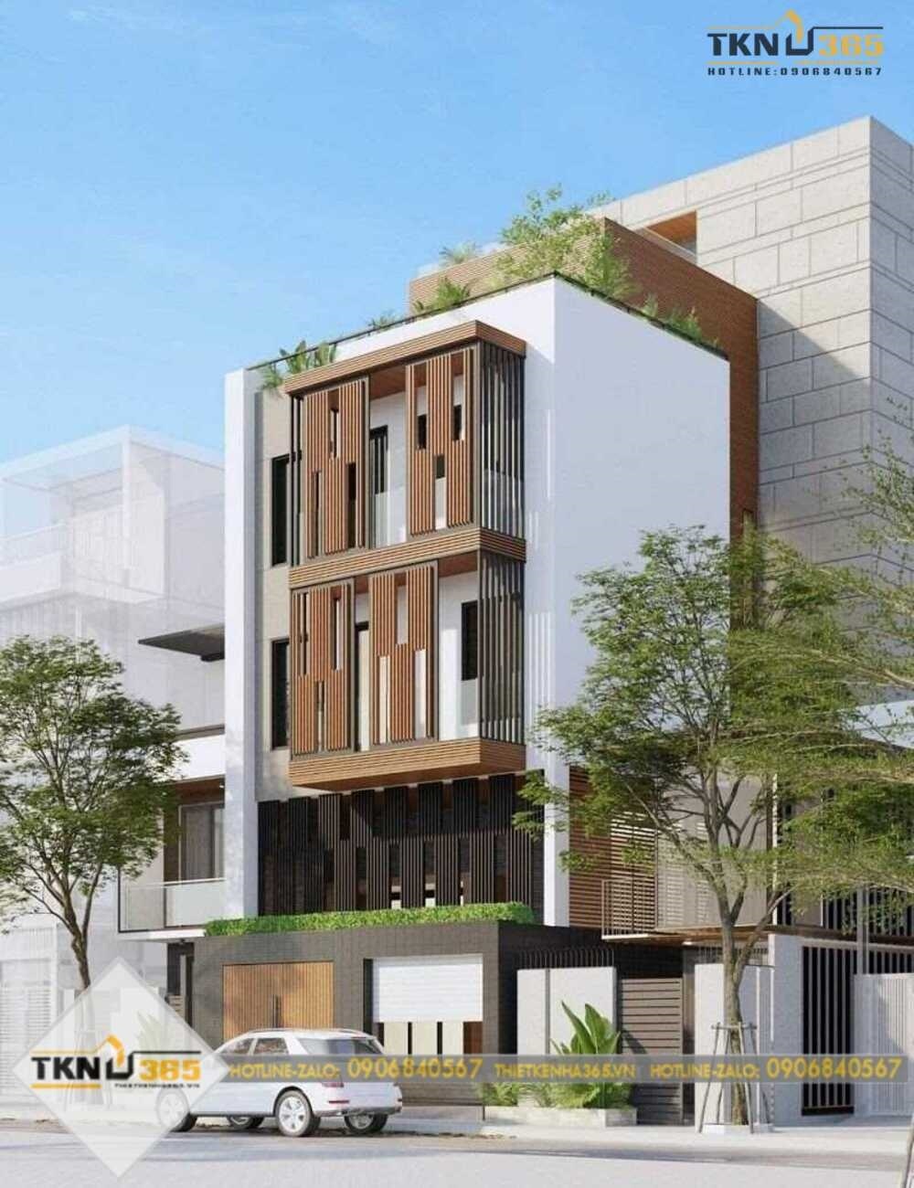 Mẫu nhà ngang 6m dài 15m