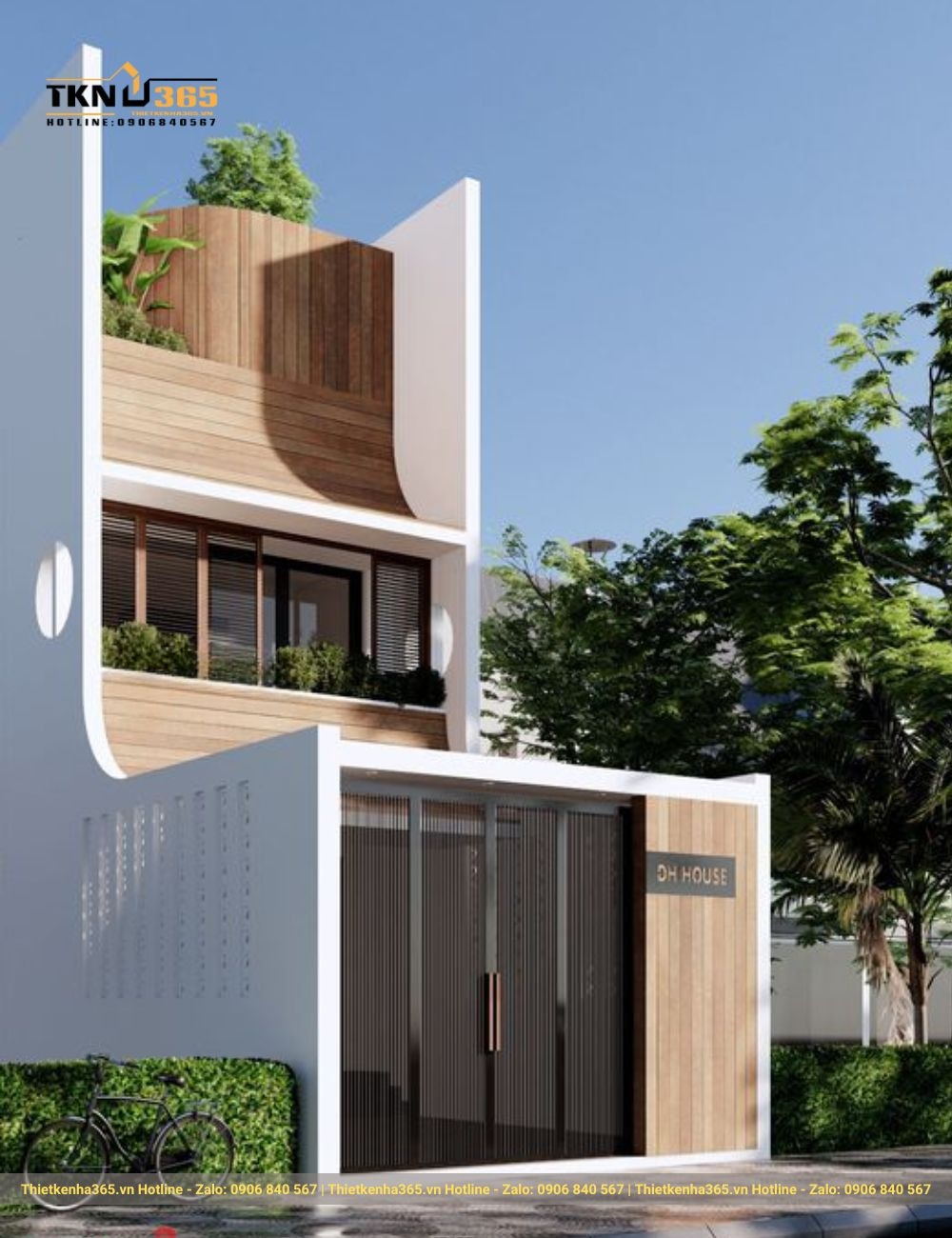 Mẫu nhà 6x15m phong cách hiện đại