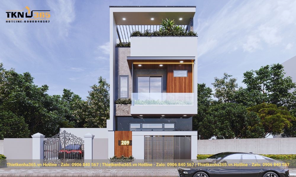 Nhà 3 tầng 6x15m có gara ô tô