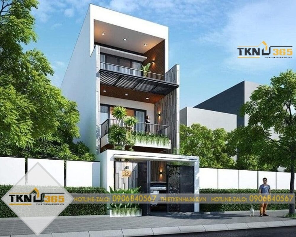 Thiết kế mẫu nhà ngang 6m dài 15m