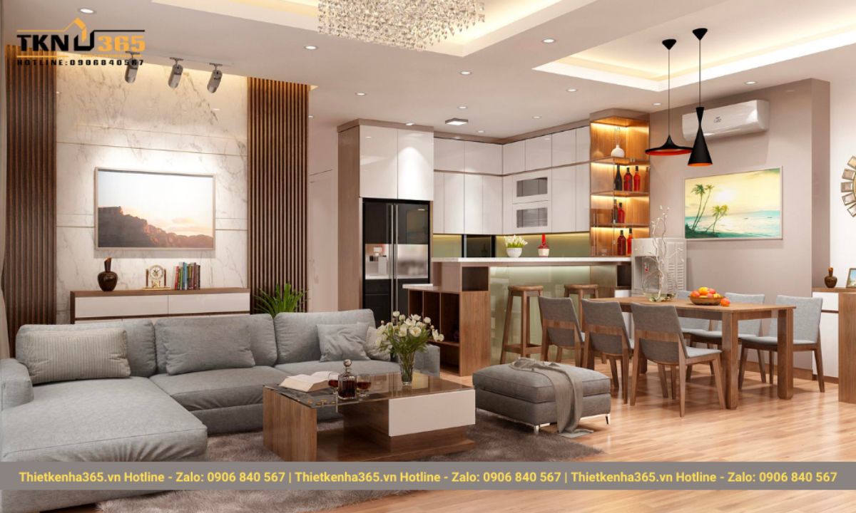 Thiết kế nhà ngang 8m