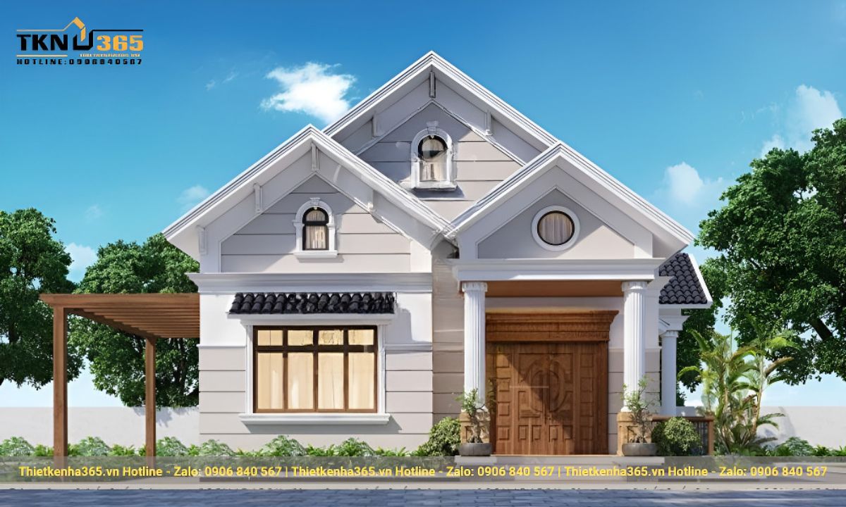 nhà cấp 4 ngang 8m đẹp