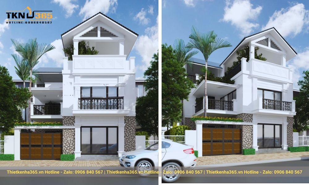 Thiết kế nhà vuông 10x10m