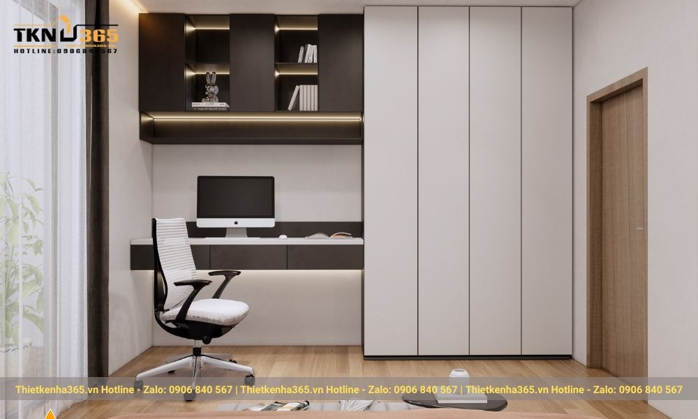 Thiết kế phòng ngủ tân cổ điển 10x10m
