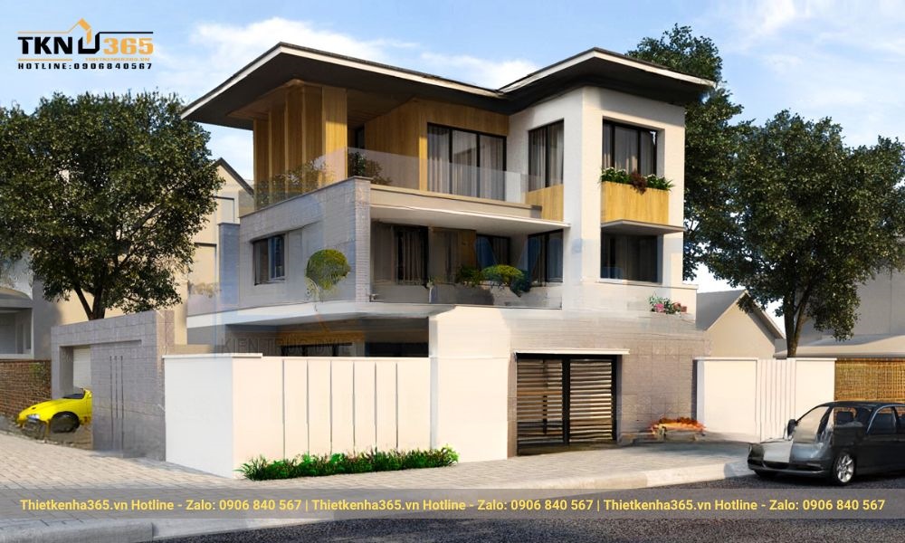 Mẫu thiết kế nhà vuông 10x10m