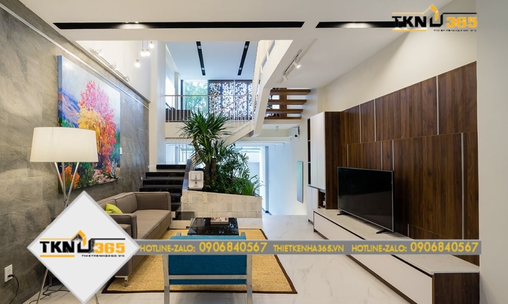 Mẫu nhà 2 tầng lệch ấm cúng