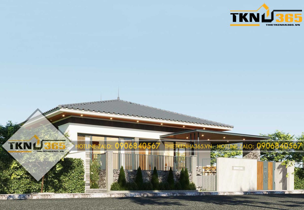 mẫu thiết kế nhà 1 tầng