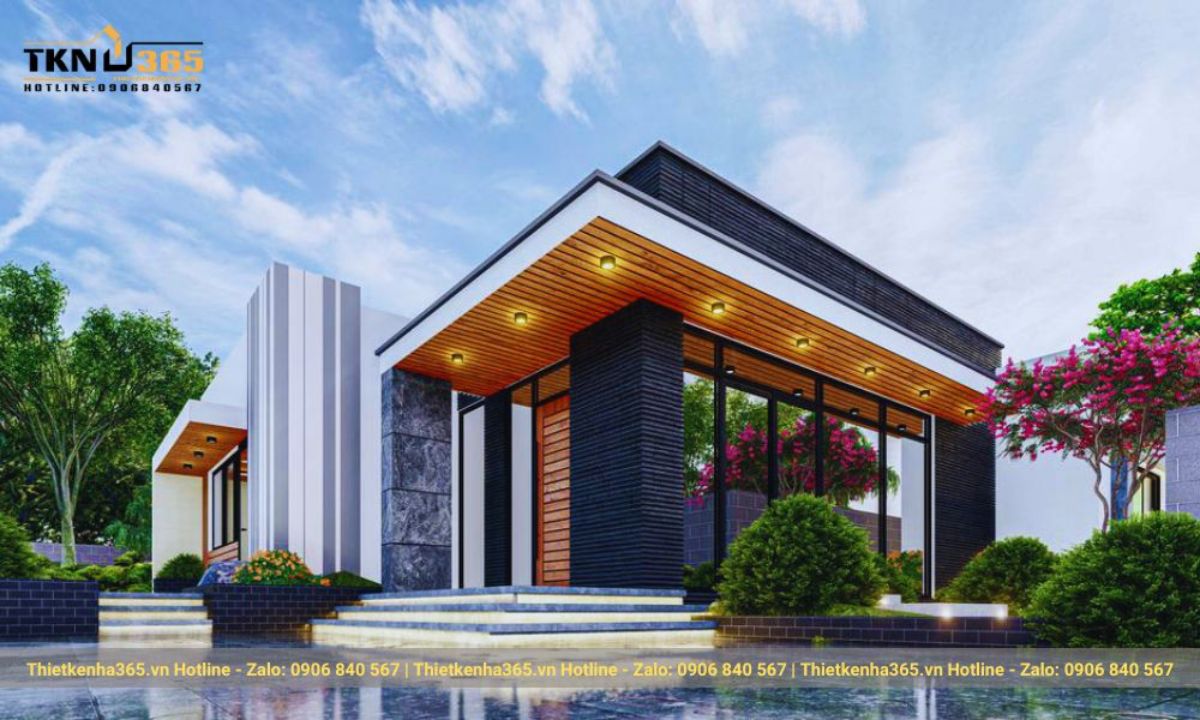 mẫu thiết kế nhà 1 tầng