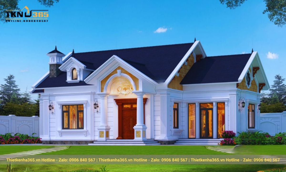 mẫu thiết kế nhà 1 tầng